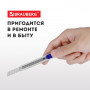 Нож канцелярский 9 мм BRAUBERG Extra 60 металлический, подвес, 237085