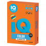 Бумага цветная IQ color, А4, 80 г/м2, 100 л., интенсив, оранжевая, OR43