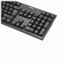 Клавиатура проводная с хабом USB, SVEN Standard 304, USB, 104 клавиши, черная, SV-03100304UB