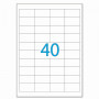 Этикетка самоклеящаяся 48,5х25,4 мм, 40 этикеток, белая, 70 г/м2, 50 листов, LOMOND, 2100195