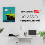 Холст на подрамнике BRAUBERG ART CLASSIC, 30х40 см, грунтованный, 100% хлопок, крупное зерно, 190645
