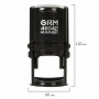Оснастка для печатей по ГОСТ, оттиск D=42 мм, синий, GRM 46042 Hummer, крышка, подушка в комплекте