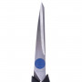 Ножницы BRAUBERG Soft Grip, 190 мм, рез. вставки, серо-зеленые, 3-х сторон. заточка, карт. уп. с подвес., 230762