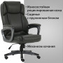 Кресло офисное BRABIX PREMIUM Favorite EX-577, пружинный блок, рециклированная кожа, серое, 531935
