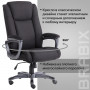 Кресло офисное BRABIX PREMIUM Solid HD-005, НАГРУЗКА до 180 кг, ткань, черное, 531822