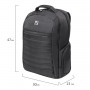 Рюкзак для школы и офиса BRAUBERG Patrol, 20 л, размер 47х30х13 см, ткань, черный, 224444