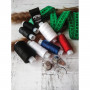 Набор ниток Помощница, 7 шт., 35 ЛЛ/100 ЛЛ, 200 м, иглы, сантиметр, наперсток, ОСТРОВ СОКРОВИЩ, 662791