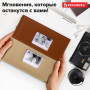 Фотоальбом BRAUBERG Mirror на 200 фото 10х15 см, под кожу, бумажные страницы, бокс, 390184