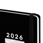 Ежедневник датированный 2026 с резинкой 145х203 мм, А5, BRAUBERG, твердый, Россия, 117332