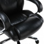 Кресло офисное BRABIX PREMIUM Status HD-003, нагрузка до 250 кг, рециклированная кожа, хром, черное, 531821