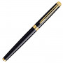 Ручка подарочная перьевая WATERMAN Hemisphere Mars Black GT, черный лак, позолоченные детали, синяя, S0920610