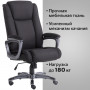 Кресло офисное BRABIX PREMIUM Solid HD-005, НАГРУЗКА до 180 кг, ткань, черное, 531822