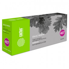 Картридж лазерный CACTUS (CS-CLT-K407S) для SAMSUNG CLP-320/325/N, черный, ресурс 1500 стр.