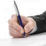 Ручка шариковая PARKER Jotter Plastic CT, корпус синий, детали из нержавеющей стали, синяя, R0033170