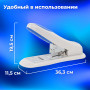 Степлер МОЩНЫЙ №24/6-23/15 BRAUBERG Heavy duty PRO, до 100 листов, эргономичный, серо-синий, 227661