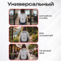 Рюкзак GERMANIUM S-05 универсальный, уплотненная спинка, облегчённый, белый, 46х32х15 см, 226954