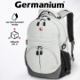 Рюкзак GERMANIUM S-05 универсальный, уплотненная спинка, облегчённый, белый, 46х32х15 см, 226954