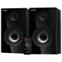 Колонки компьютерные SVEN SPS-615, 2.0, 2х10 Вт, USB, SD, Bluetooth, дерево, черные, SV-013707