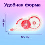 Корректирующая лента BRAUBERG 5 мм х 12 м, корпус прозрачный, с подкручиванием, блистер, 226814