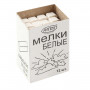 Мел белый АЛГЕМ, набор 12 шт., квадратный, НМБ-12