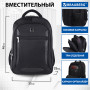 Рюкзак BRAUBERG Relax 3, 35 л, размер 46х35х25 см, ткань, черный, 224455