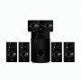 Колонки компьютерные SVEN HT-210, 5.1, 125 Вт, Bluetooth, Optical, Coaxial, FM, дерево, черные, SV-014124