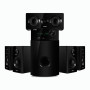 Колонки компьютерные SVEN HT-210, 5.1, 125 Вт, Bluetooth, Optical, Coaxial, FM, дерево, черные, SV-014124