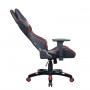 Кресло компьютерное BRABIX GT Carbon GM-120, две подушки, экокожа, черное/красное, 531931