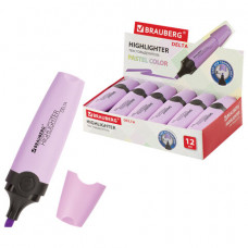 Текстовыделитель BRAUBERG DELTA PASTEL, ЛАВАНДОВЫЙ, линия 1-5 мм, 151733