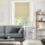 Штора рулонная BRABIX 100х175 см, текстура - лён, защита 55-85%, 200 г/м2, кремовый S-21, 605998
