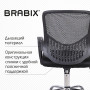 Кресло BRABIX Next MG-318, с подлокотниками, хром, черное, 531834