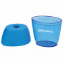 Точилка BRAUBERG Diamond, с контейнером, овальная, в дисплее, ассорти, 222491