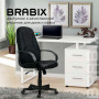 Кресло офисное BRABIX City EX-512, кожзаменитель черный, ткань черная, TW, 531407