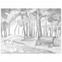 Холст на картоне с контуром BRAUBERG ART CLASSIC ОСЕНЬ, 30х40 см, грунтованный, хлопок, 191546