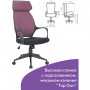 Кресло офисное BRABIX PREMIUM Galaxy EX-519, ткань, черное/терракотовое, 531570