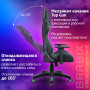 Кресло компьютерное BRABIX GT Carbon GM-120, две подушки, экокожа, черное/зеленое, 531929