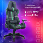 Кресло компьютерное BRABIX GT Carbon GM-120, две подушки, экокожа, черное/зеленое, 531929