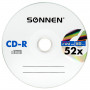 Диски CD-R SONNEN 700 Mb 52x Cake Box, КОМПЛЕКТ 50 шт., 512570