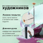 Кисть художественная профессиональная BRAUBERG ART CLASSIC, синтетика мягкая, веерная, № 4, длинная ручка, 200639