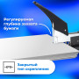 Степлер МОЩНЫЙ №24/6-23/24 металлический BRAUBERG Heavy duty, до 200 листов, черный, 227660
