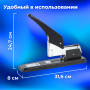 Степлер МОЩНЫЙ №24/6-23/24 металлический BRAUBERG Heavy duty, до 200 листов, черный, 227660