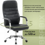 Кресло офисное BRABIX Stark EX-547, экокожа, хром, черное, 531948