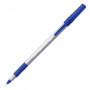 Ручка шариковая с грипом BIC Round Stic Exact, СИНЯЯ, корпус серый, узел 0,8 мм, линия письма 0,3 мм, 918543