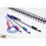 Ручка шариковая с грипом BIC Round Stic Exact, СИНЯЯ, корпус серый, узел 0,8 мм, линия письма 0,3 мм, 918543