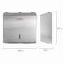 Диспенсер для полотенец LAIMA PROFESSIONAL INOX, (Система H2) Interfold, нержавеющая сталь, матовый, 605694