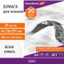Папка для рисования А4, 20 л., 160 г/м2, BRAUBERG, 210х297 мм, Орел, 125230