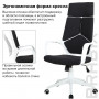 Кресло офисное BRABIX PREMIUM Prime EX-515, пластик белый, ткань, черное, 531812