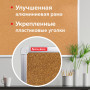 Доска пробковая для объявлений (45х60 см), алюминиевая рамка, ГАРАНТИЯ 10 ЛЕТ, РОССИЯ, BRAUBERG, 231711