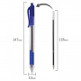 Ручка шариковая масляная автоматическая BRAUBERG Extra Glide R-Grip, СИНЯЯ, узел 0,7 мм, линия письма 0,35 мм, 142930