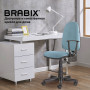 Кресло BRABIX Prestige Start MG-312, эргономичная спинка, ткань, бирюзовое, 531921